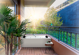 Bañera de hidromasaje para exterior 